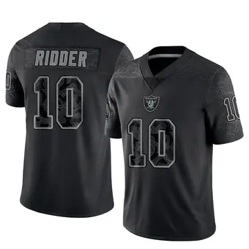 Youth Las Vegas Raiders Desmond Ridder Black Limited Reflective Jersey By Nike