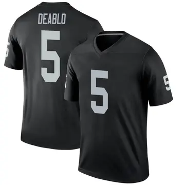 Youth Las Vegas Raiders Divine Deablo Black Legend Jersey By Nike