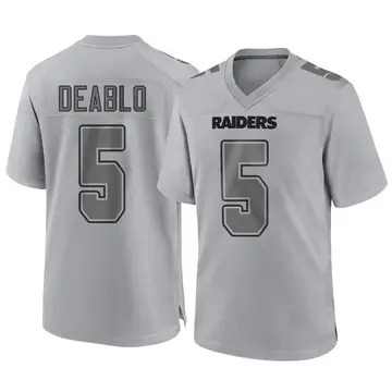 Youth Las Vegas Raiders Divine Deablo Gray Game Atmosphere Fashion Jersey By Nike