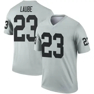 Youth Las Vegas Raiders Dylan Laube Legend Inverted Silver Jersey By Nike