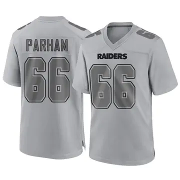 Youth Las Vegas Raiders Dylan Parham Gray Game Atmosphere Fashion Jersey By Nike