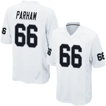 Youth Las Vegas Raiders Dylan Parham White Game Jersey By Nike