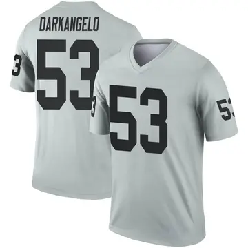 Youth Las Vegas Raiders Isaac Darkangelo Legend Inverted Silver Jersey By Nike