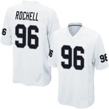 Youth Las Vegas Raiders Isaac Rochell White Game Jersey By Nike