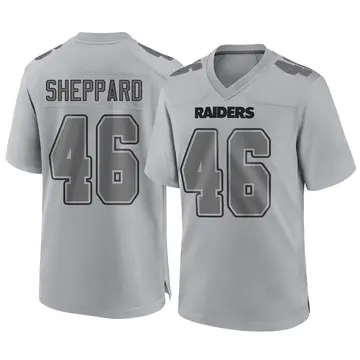 Youth Las Vegas Raiders Ja'Quan Sheppard Gray Game Atmosphere Fashion Jersey By Nike