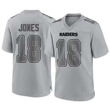 Youth Las Vegas Raiders Jack Jones Gray Game Atmosphere Fashion Jersey By Nike