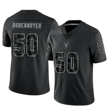 Youth Las Vegas Raiders Jacob Bobenmoyer Black Limited Reflective Jersey By Nike