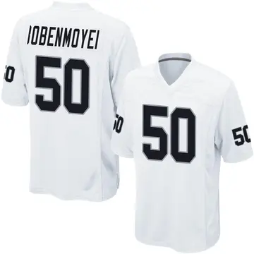 Youth Las Vegas Raiders Jacob Bobenmoyer White Game Jersey By Nike