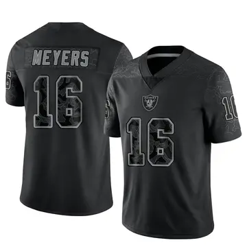 Youth Las Vegas Raiders Jakobi Meyers Black Limited Reflective Jersey By Nike