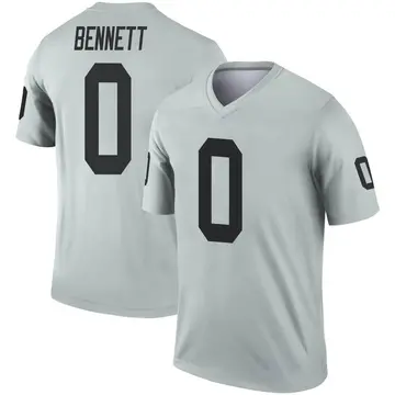 Youth Las Vegas Raiders Jakorian Bennett Legend Inverted Silver Jersey By Nike