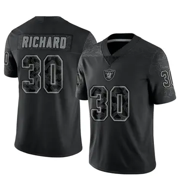 Youth Las Vegas Raiders Jalen Richard Black Limited Reflective Jersey By Nike