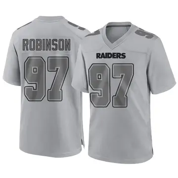 Youth Las Vegas Raiders Janarius Robinson Gray Game Atmosphere Fashion Jersey By Nike