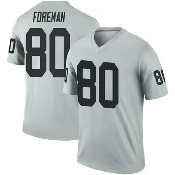 Youth Las Vegas Raiders Jeff Foreman Legend Inverted Silver Jersey By Nike