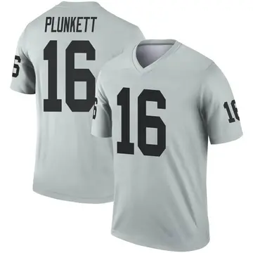 Youth Las Vegas Raiders Jim Plunkett Legend Inverted Silver Jersey By Nike