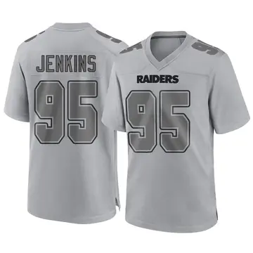 Youth Las Vegas Raiders John Jenkins Gray Game Atmosphere Fashion Jersey By Nike