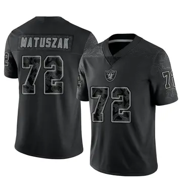 Youth Las Vegas Raiders John Matuszak Black Limited Reflective Jersey By Nike