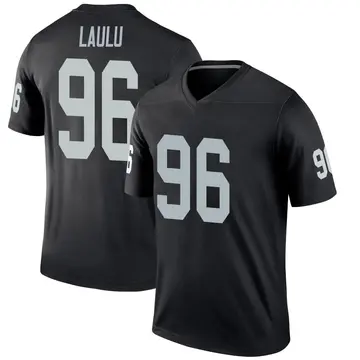 Youth Las Vegas Raiders Jonah Laulu Black Legend Jersey By Nike