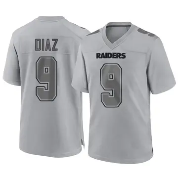 Youth Las Vegas Raiders Julian Diaz Gray Game Atmosphere Fashion Jersey By Nike