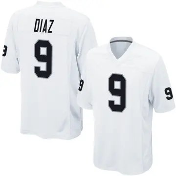 Youth Las Vegas Raiders Julian Diaz White Game Jersey By Nike