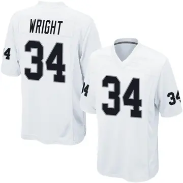 Youth Las Vegas Raiders K.J. Wright White Game Jersey By Nike