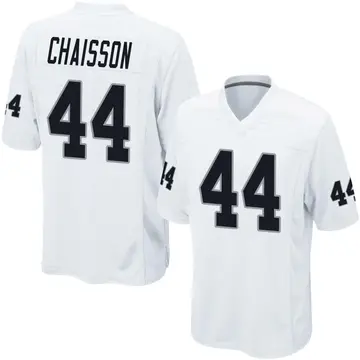 Youth Las Vegas Raiders K'Lavon Chaisson White Game Jersey By Nike