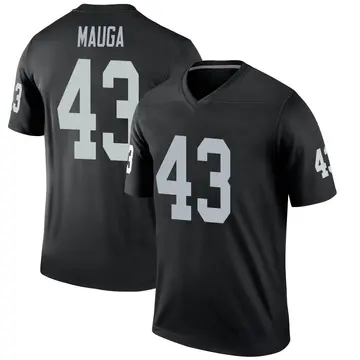 Youth Las Vegas Raiders Kana'i Mauga Black Legend Jersey By Nike