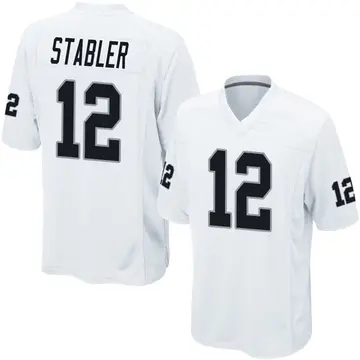 Youth Las Vegas Raiders Ken Stabler White Game Jersey By Nike