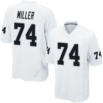 Youth Las Vegas Raiders Kolton Miller White Game Jersey By Nike