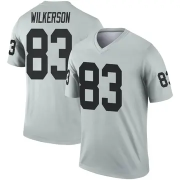 Youth Las Vegas Raiders Kristian Wilkerson Legend Inverted Silver Jersey By Nike