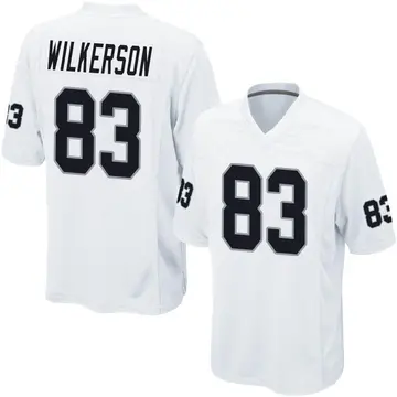 Youth Las Vegas Raiders Kristian Wilkerson White Game Jersey By Nike