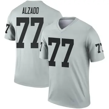 Youth Las Vegas Raiders Lyle Alzado Legend Inverted Silver Jersey By Nike