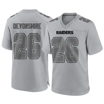 Youth Las Vegas Raiders M.J. Devonshire Gray Game Atmosphere Fashion Jersey By Nike