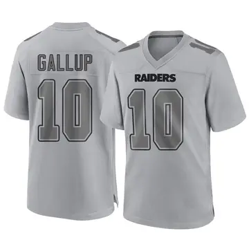 Youth Las Vegas Raiders Michael Gallup Gray Game Atmosphere Fashion Jersey By Nike