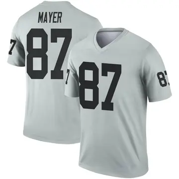 Youth Las Vegas Raiders Michael Mayer Legend Inverted Silver Jersey By Nike