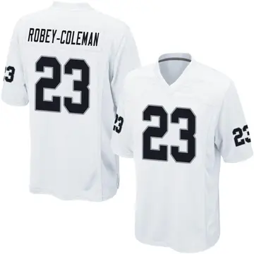 Youth Las Vegas Raiders Nickell Robey-Coleman White Game Jersey By Nike