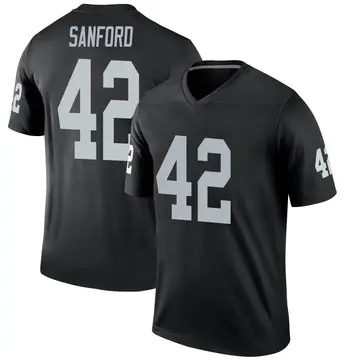 Youth Las Vegas Raiders Phalen Sanford Black Legend Jersey By Nike