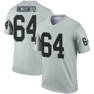 Youth Las Vegas Raiders Richie Incognito Legend Inverted Silver Jersey By Nike