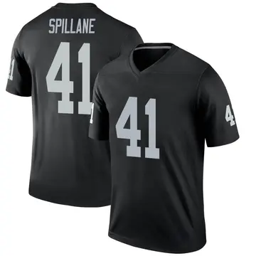 Youth Las Vegas Raiders Robert Spillane Black Legend Jersey By Nike