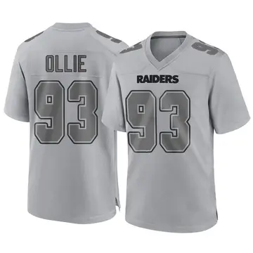 Youth Las Vegas Raiders Ronald Ollie Gray Game Atmosphere Fashion Jersey By Nike