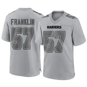 Youth Las Vegas Raiders TJ Franklin Gray Game Atmosphere Fashion Jersey By Nike