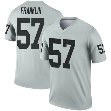 Youth Las Vegas Raiders TJ Franklin Legend Inverted Silver Jersey By Nike