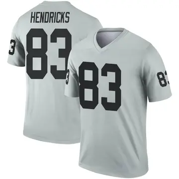 Youth Las Vegas Raiders Ted Hendricks Legend Inverted Silver Jersey By Nike