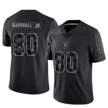 Youth Las Vegas Raiders Terrace Marshall Jr. Black Limited Reflective Jersey By Nike