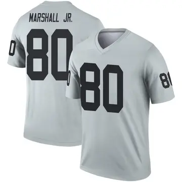 Youth Las Vegas Raiders Terrace Marshall Jr. Legend Inverted Silver Jersey By Nike