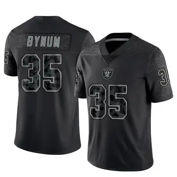 Youth Las Vegas Raiders Terrell Bynum Black Limited Reflective Jersey By Nike