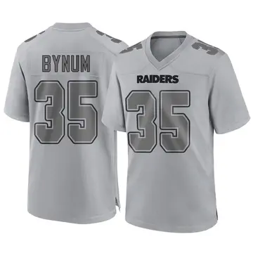 Youth Las Vegas Raiders Terrell Bynum Gray Game Atmosphere Fashion Jersey By Nike