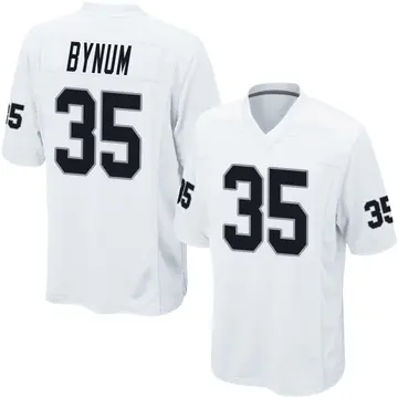 Youth Las Vegas Raiders Terrell Bynum White Game Jersey By Nike