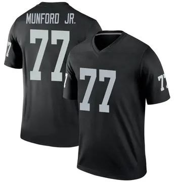 Youth Las Vegas Raiders Thayer Munford Jr. Black Legend Jersey By Nike