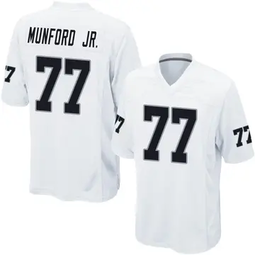 Youth Las Vegas Raiders Thayer Munford Jr. White Game Jersey By Nike