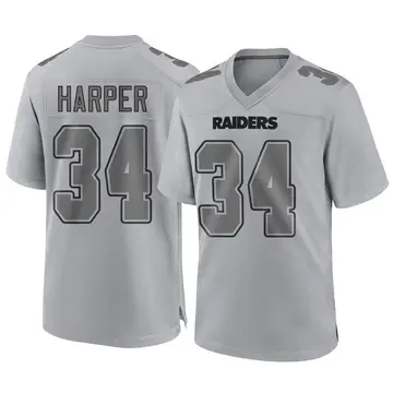 Youth Las Vegas Raiders Thomas Harper Gray Game Atmosphere Fashion Jersey By Nike